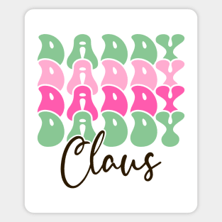 Daddy Claus Retro Christmas Magnet